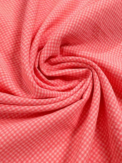 vichy seersucker ligero coral fluor mini