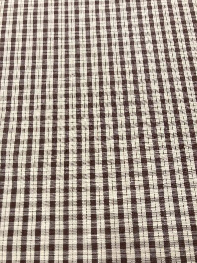 Algodón Creta cuadros marrón