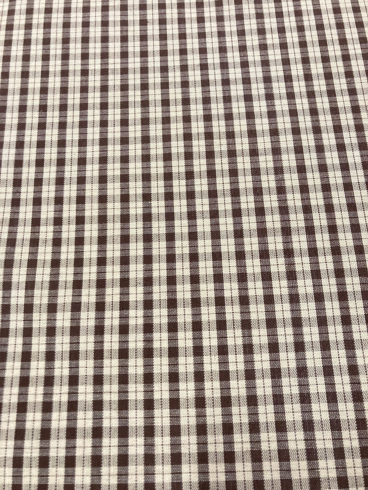 Algodón Creta cuadros marrón