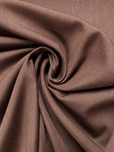 Algodón Creta liso marrón