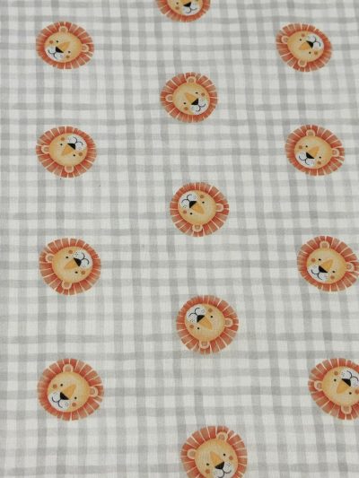 Algodón Animalia leones