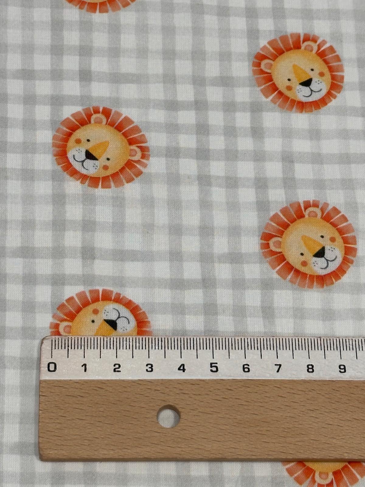 Algodón Animalia leones