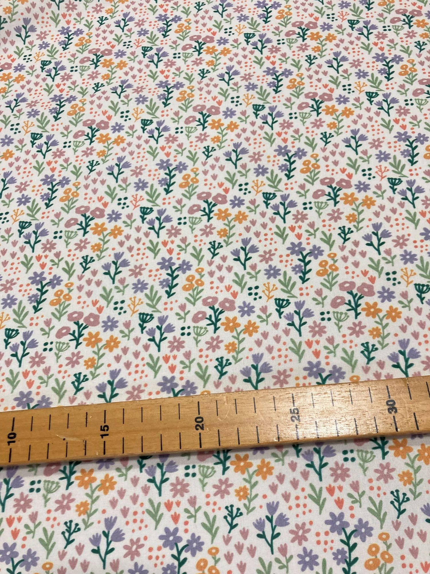 Algodón Milú flores