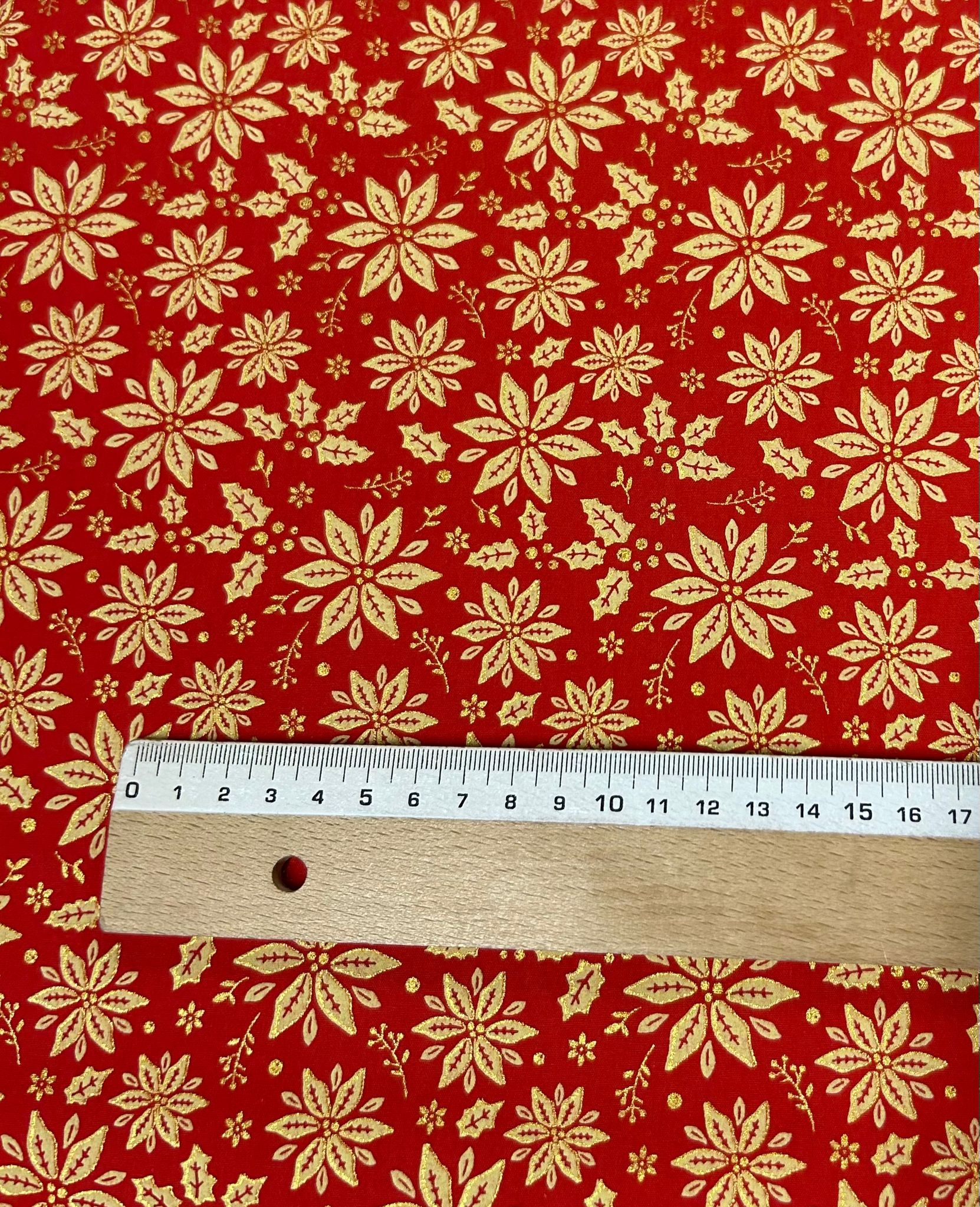 Algodón Navidad Alegría Rojo