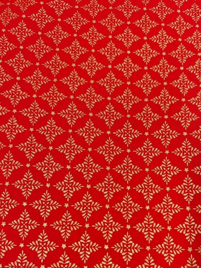 Algodón Navidad Deseo Rojo