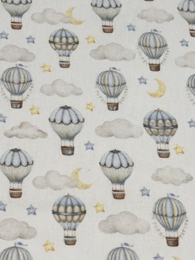 Algodón Reborn globos azul