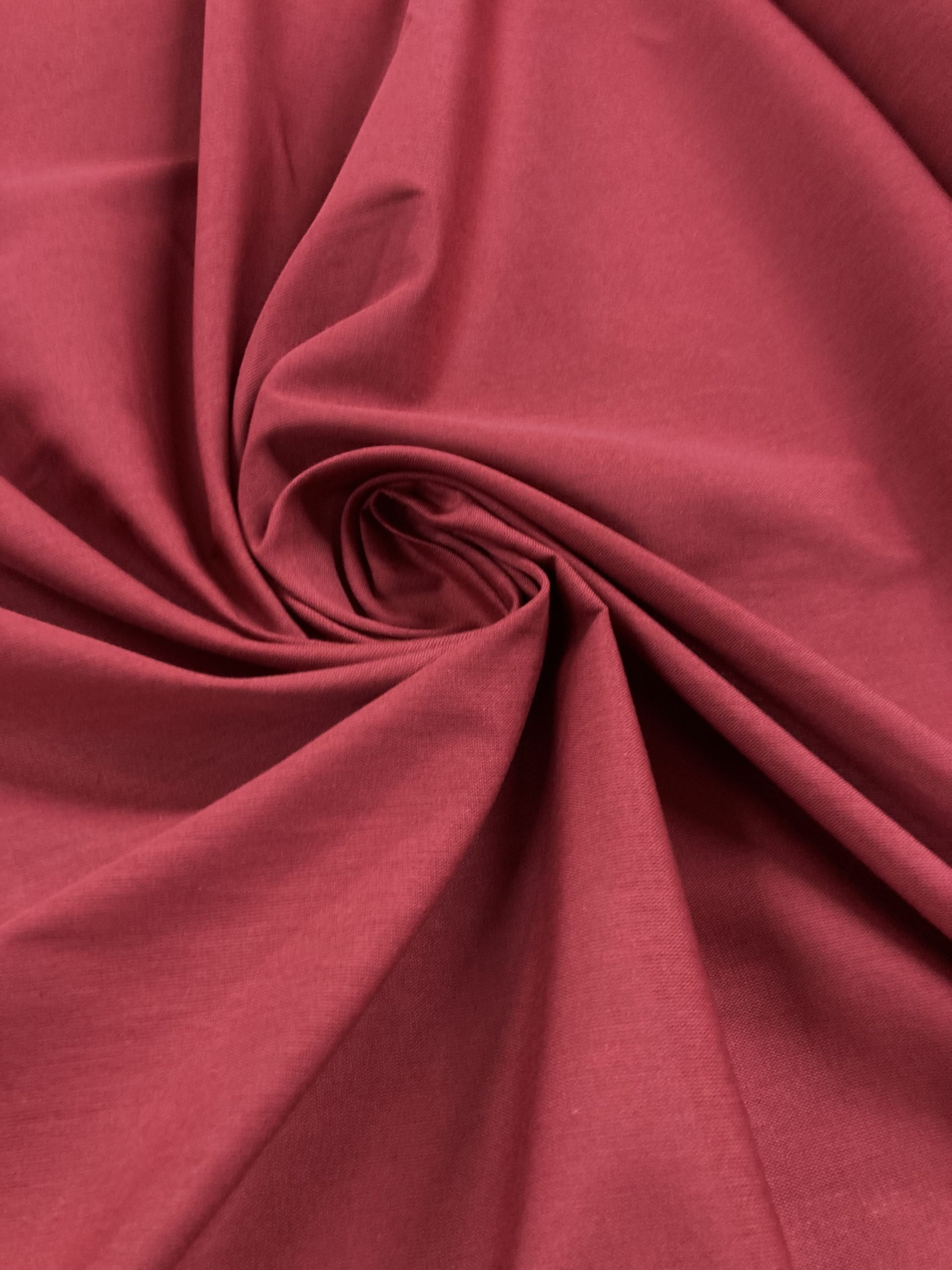 Algodón Creta liso burdeos