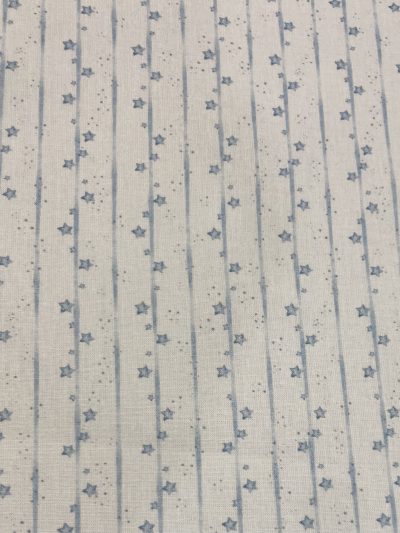 Algodón Reborn Estrellas Celeste