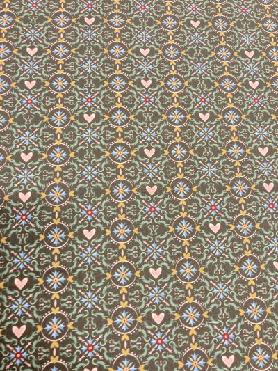 Algodón Geometric Corazones