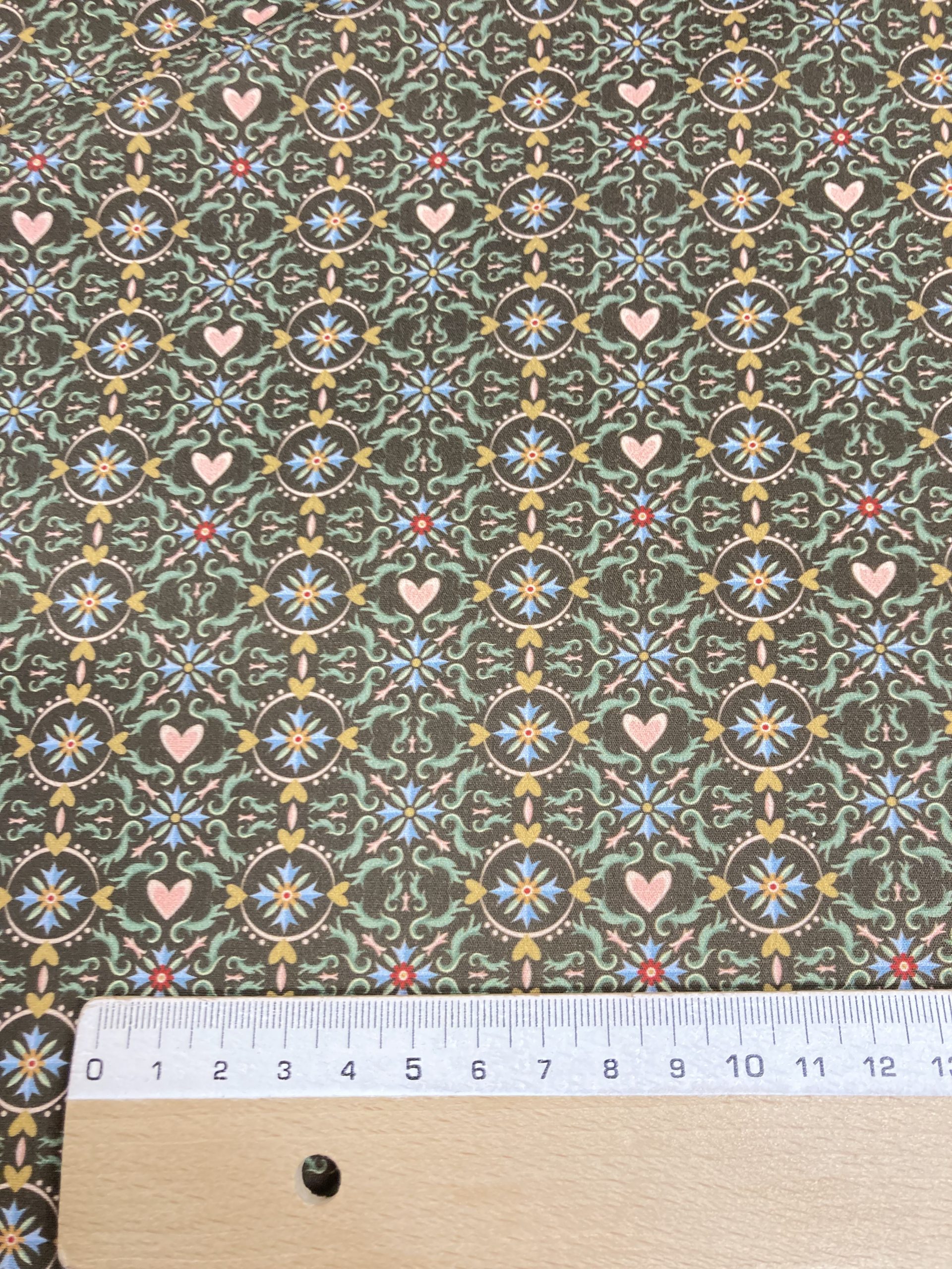 Algodón Geometric Corazones