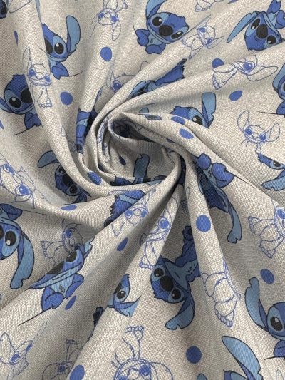 Loneta lilo y stich azul