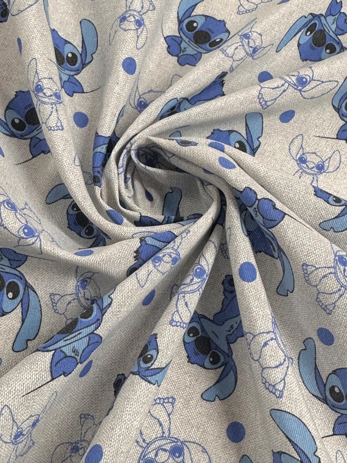 Loneta lilo y stich azul