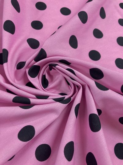 Algodón lunar negro f.rosa