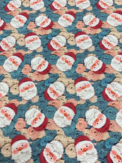 Algodón crochet papa noel