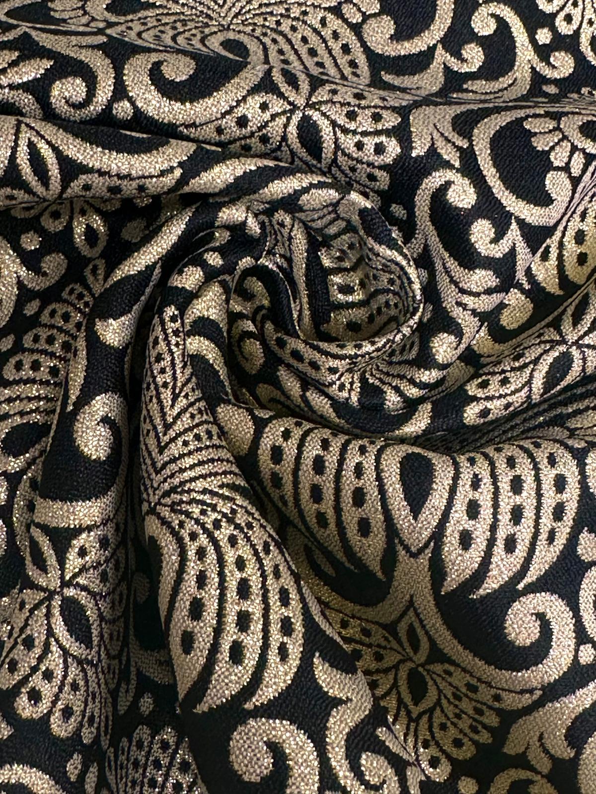 Brocado Granada negro