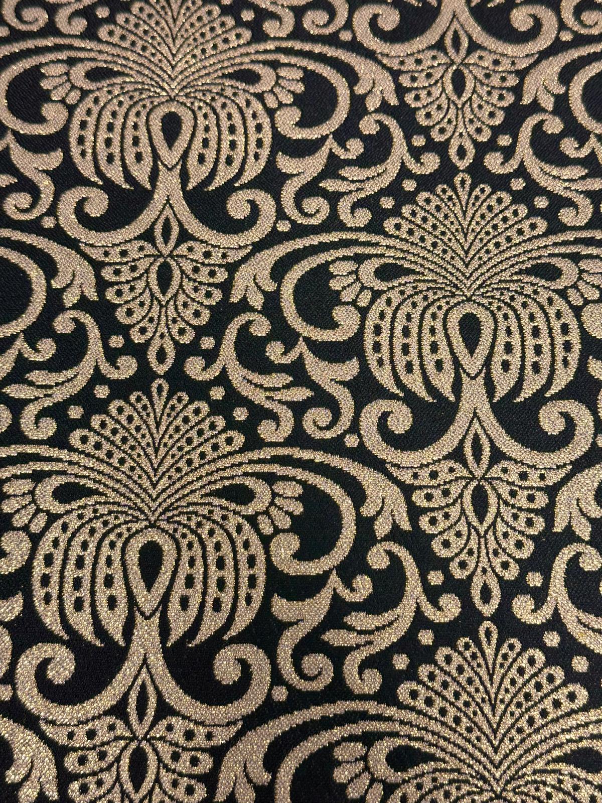 Brocado Granada negro