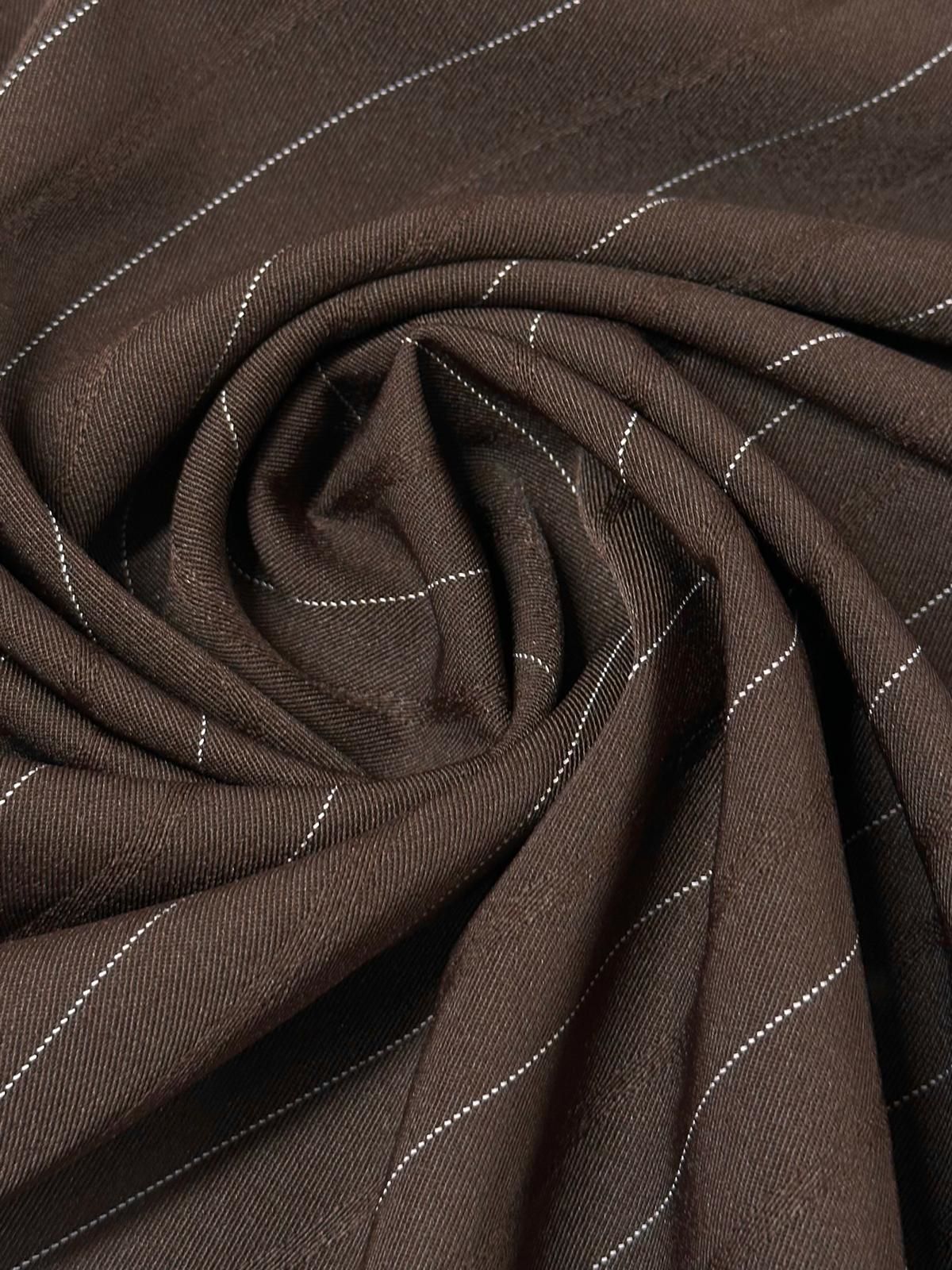 Gabardina crep Diplomática chocolate