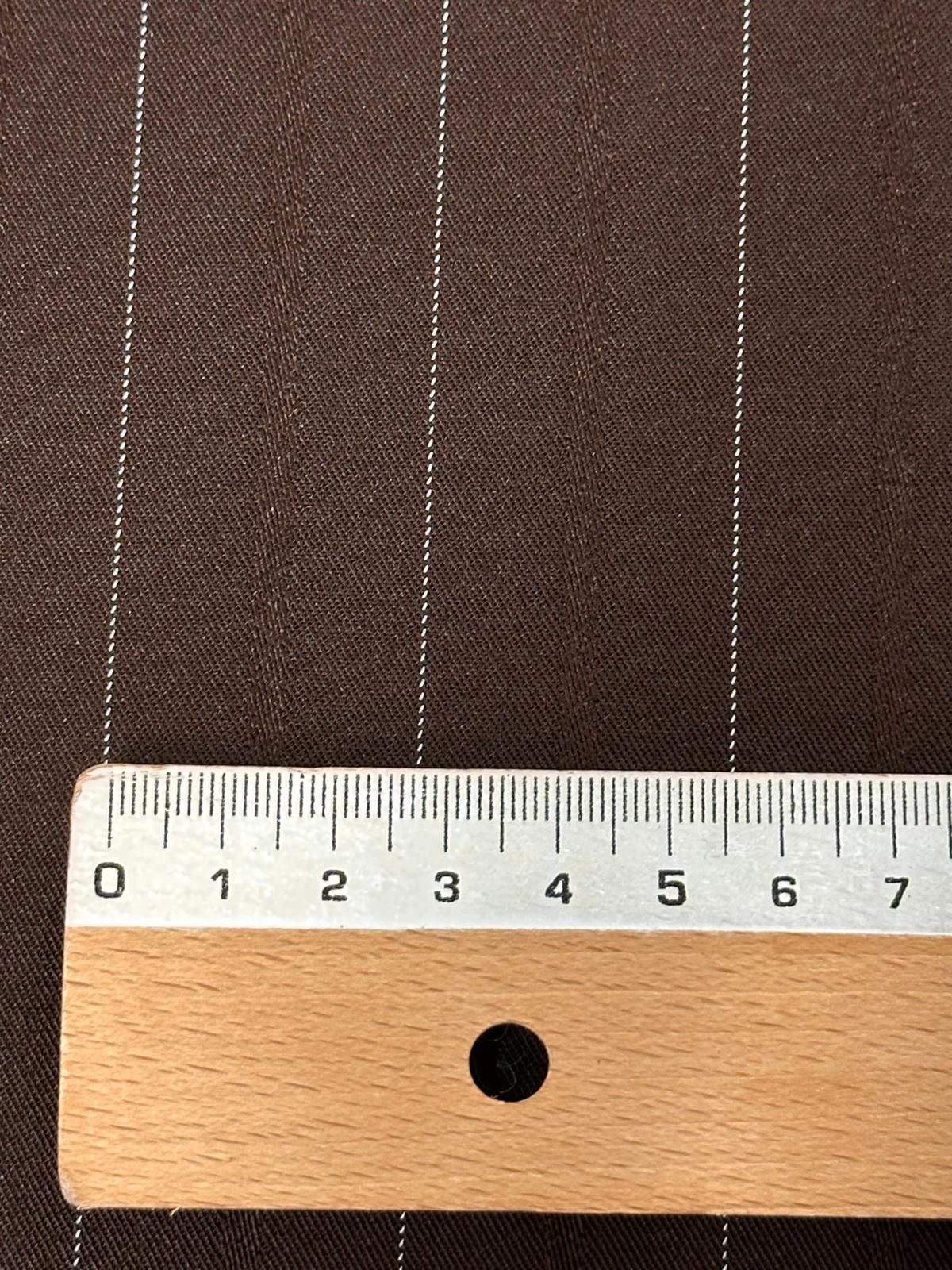 Gabardina crep Diplomática chocolate