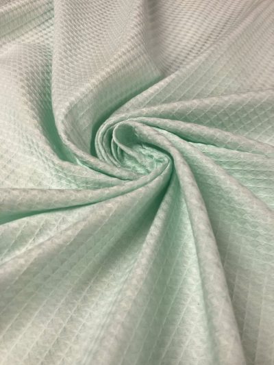 Waffle bajo relieve verde agua