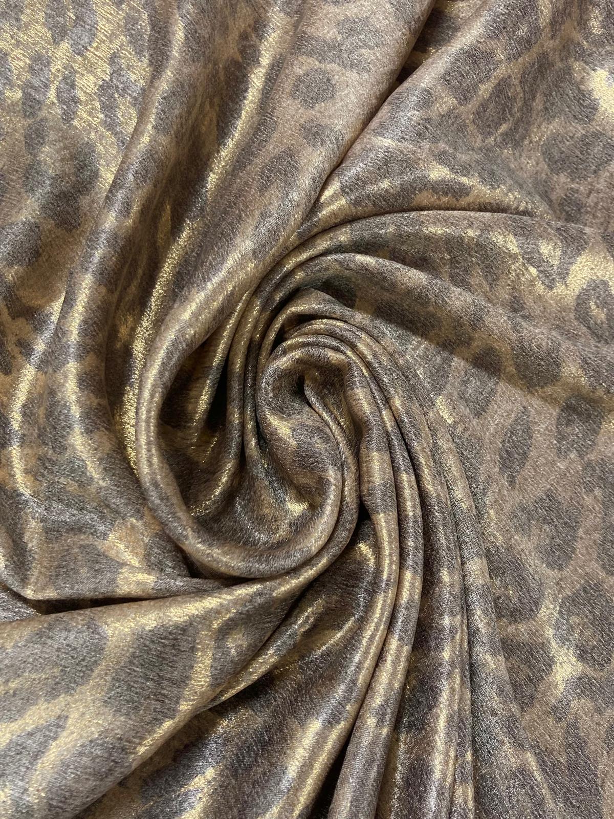 Lame leopardo oro/gris