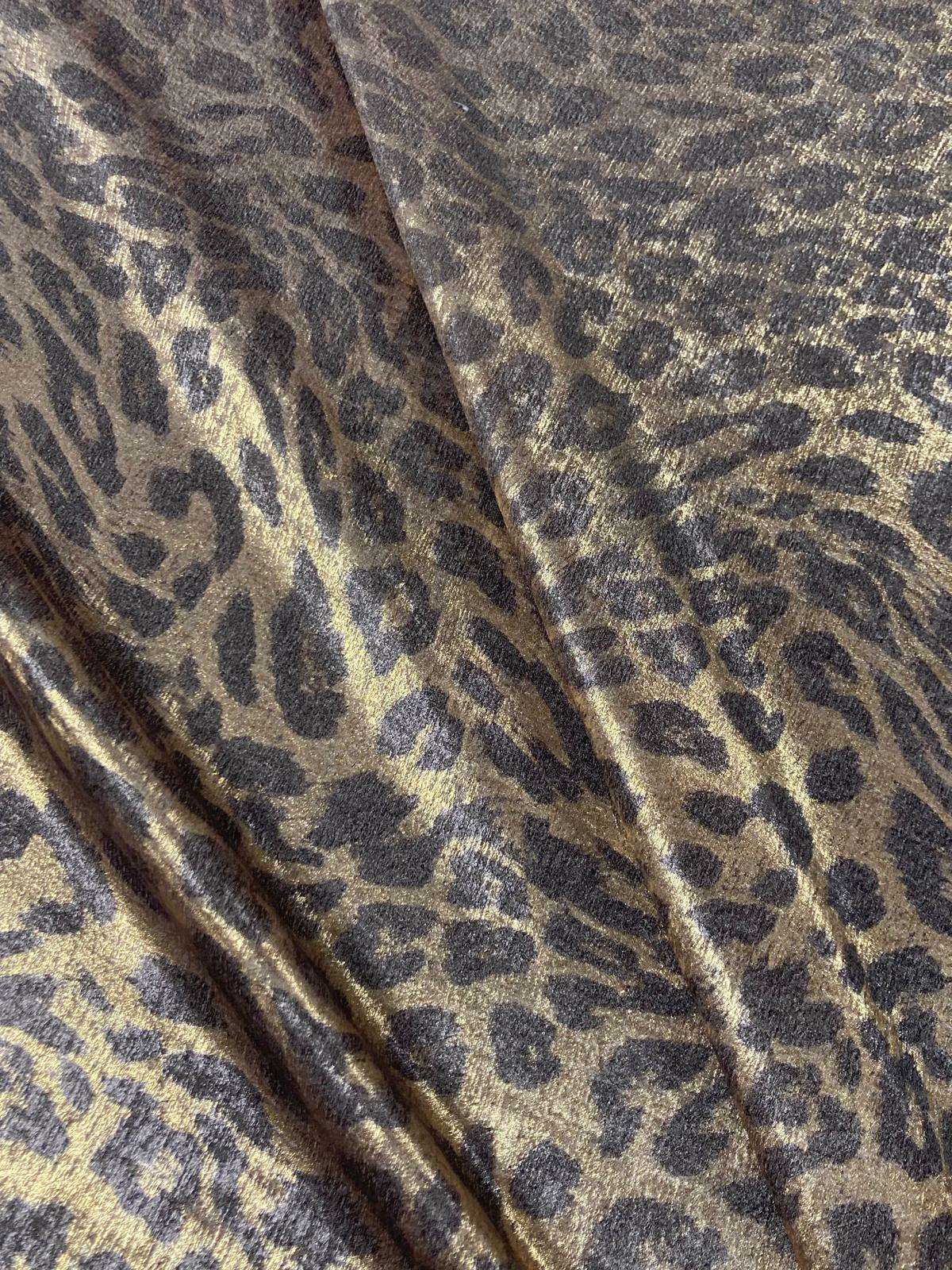 Lame leopardo oro/gris