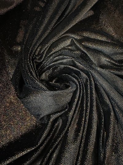 Terciopelo elástico Fiesta negro