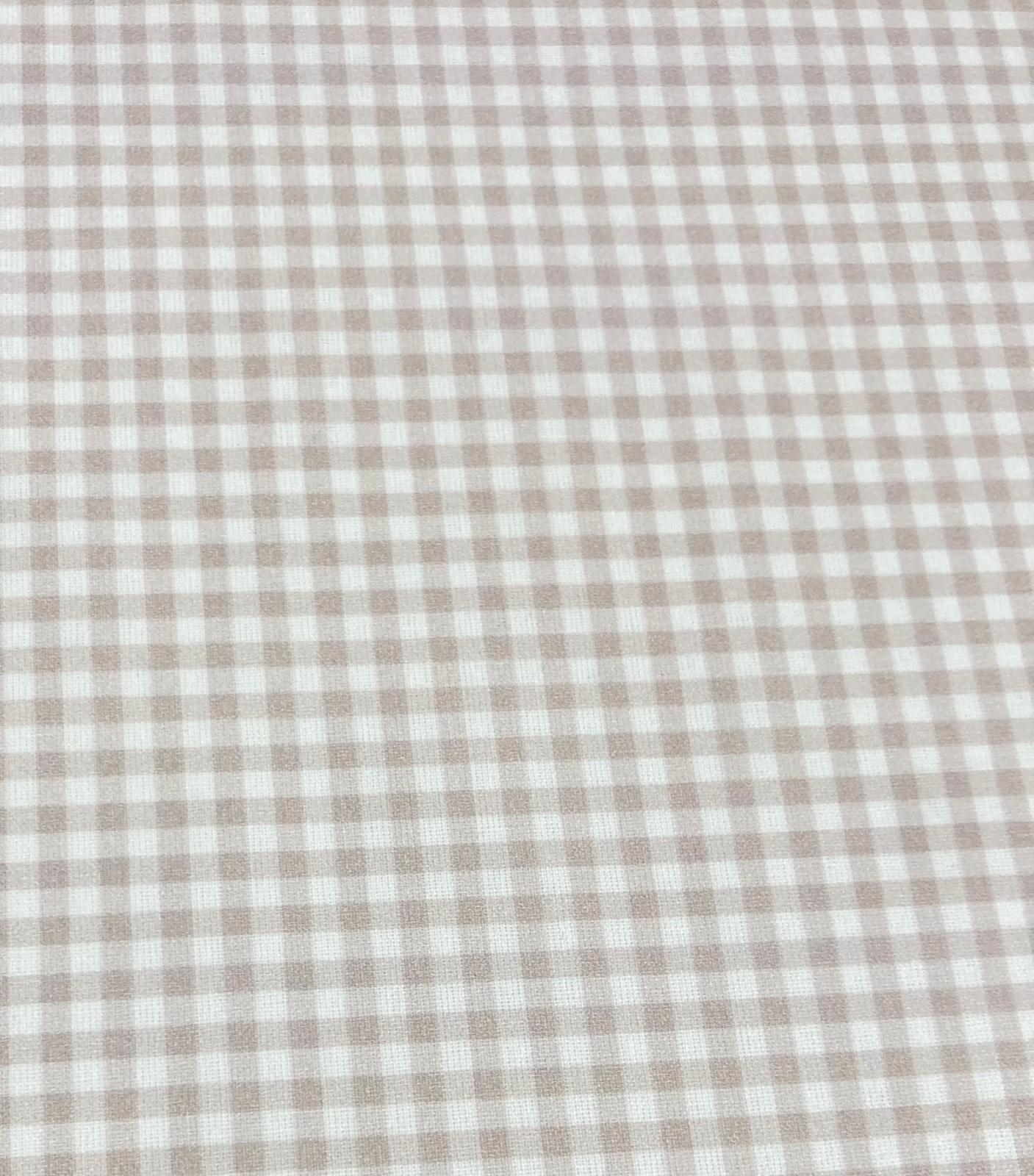 Algodón Alejandra cuadritos camel