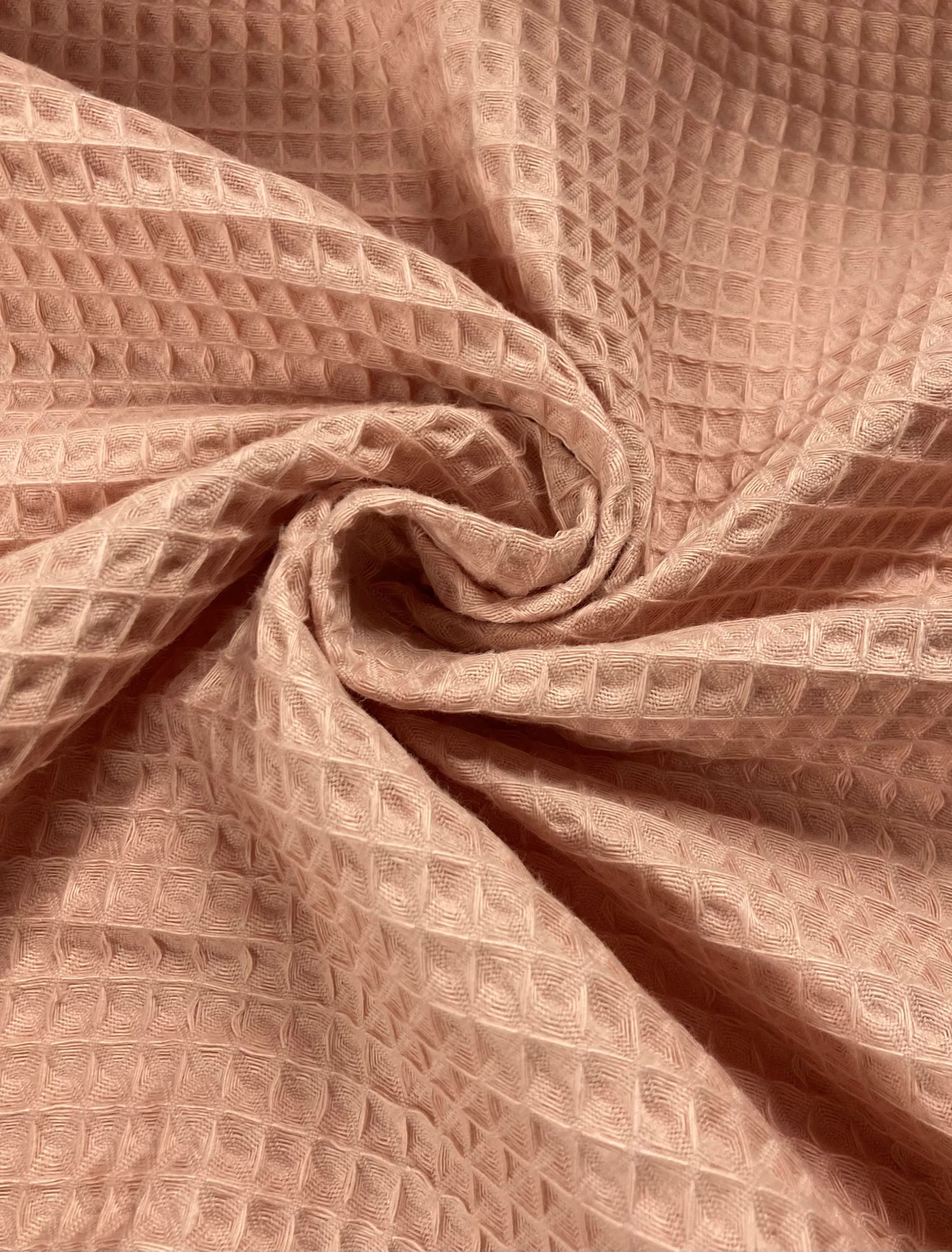 Waffle salmón rosado