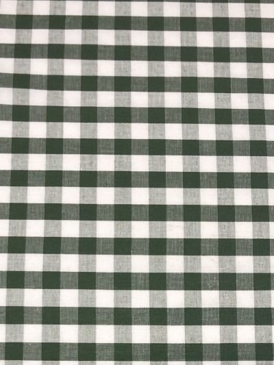 Vichy algodón 1cm verde botella