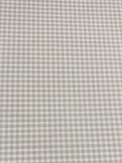 Algodón Alejandra cuadritos camel