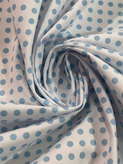 Popelín flamenca lunar 5mm celeste