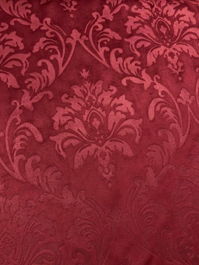 Terciopelo gofrado granate