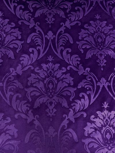 Terciopelo gofrado morado