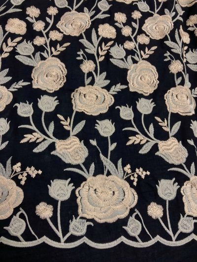 Viscosa Bordada Alhambra negro