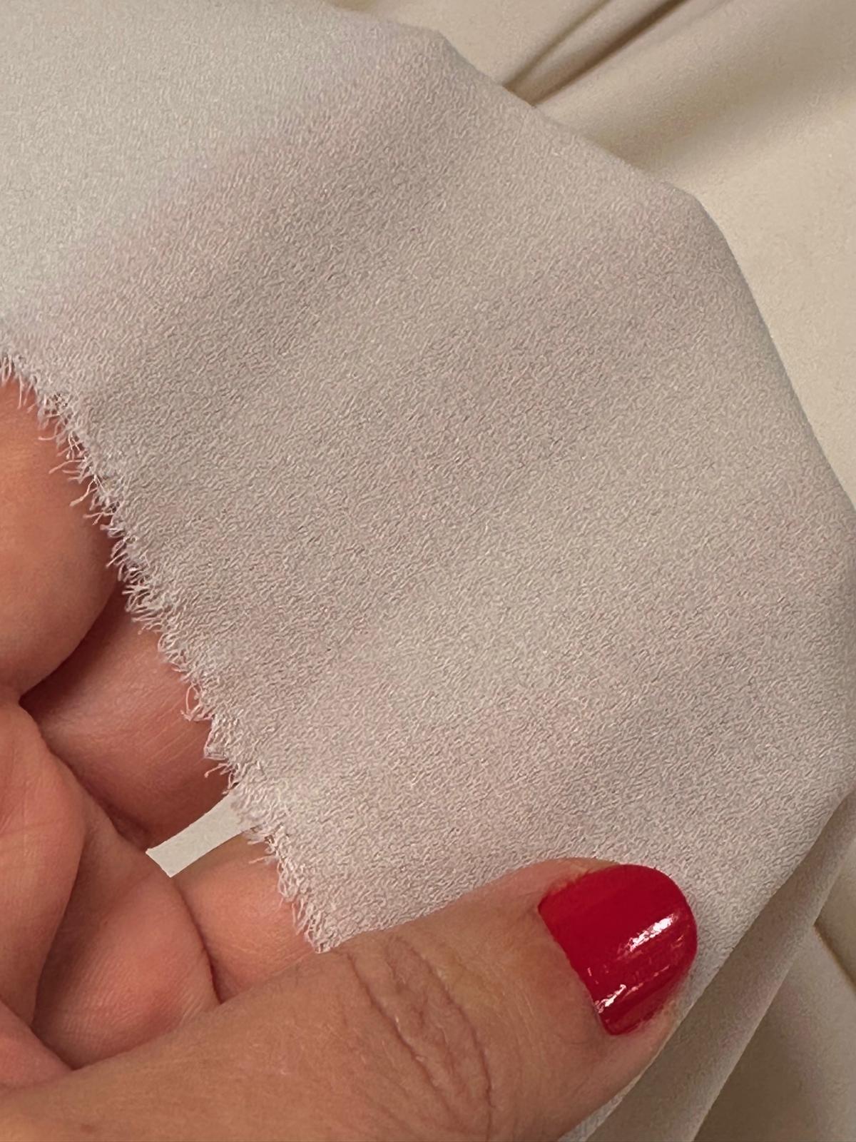 Georgette liso gris humo