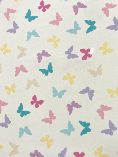 Algodón mariposas multi