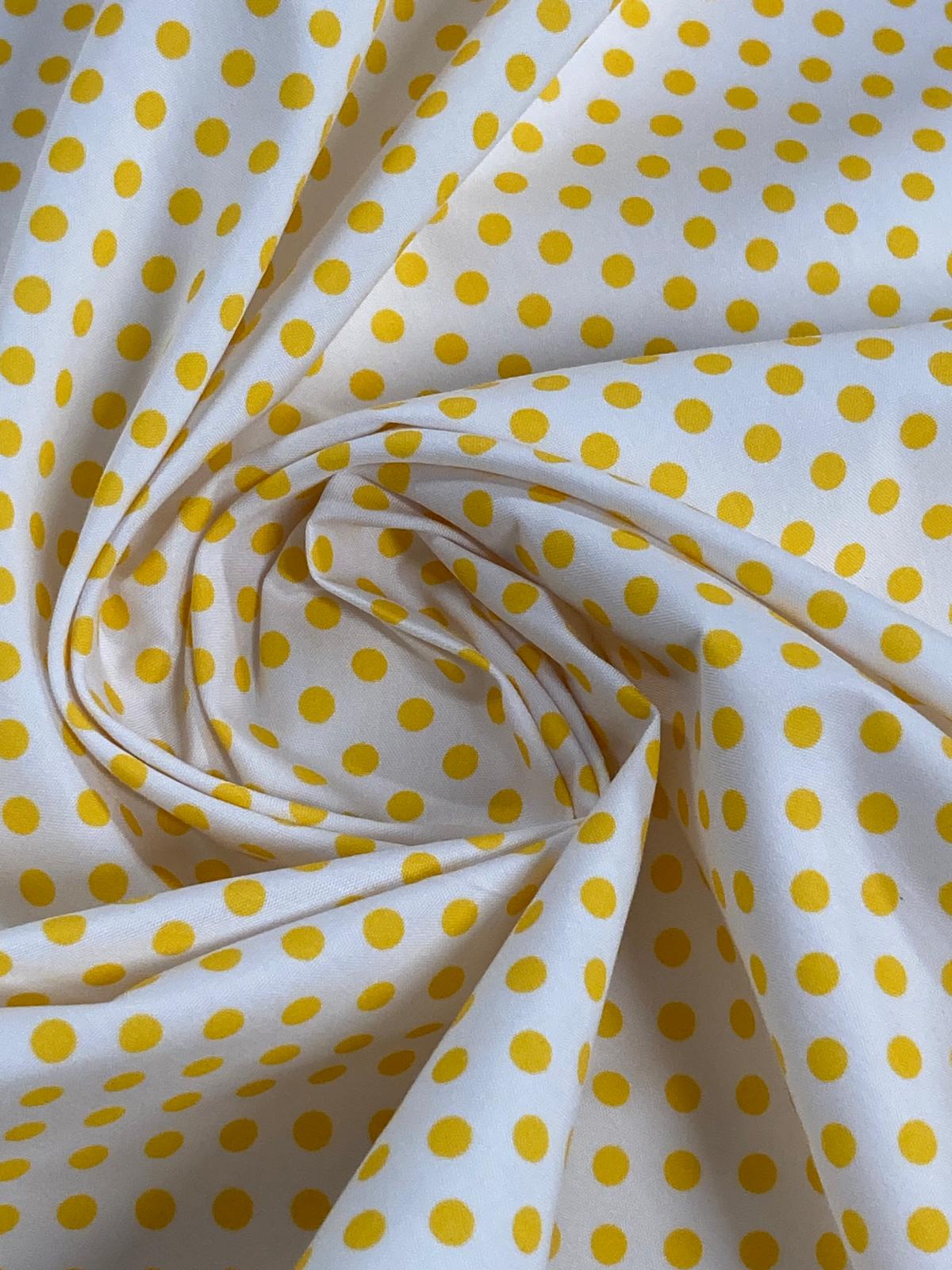 Popelín Flamenca blanco l.amarillo