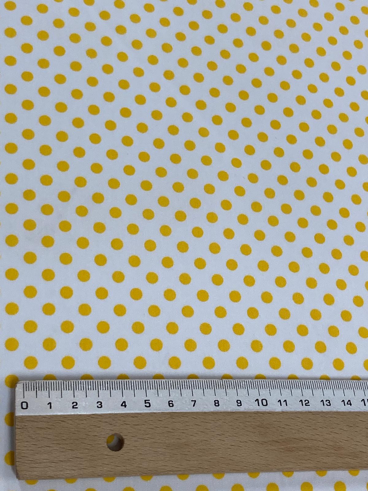 Popelín Flamenca blanco l.amarillo