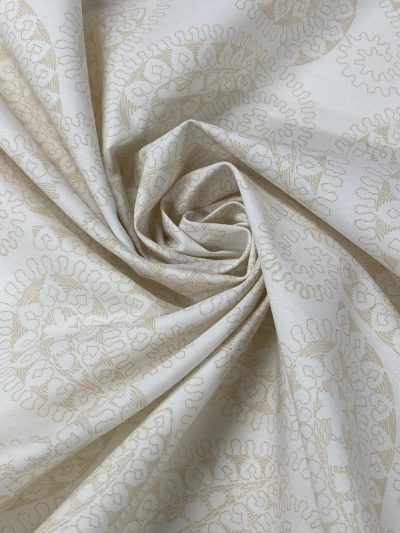 Popelín Flamenca cachemir beige