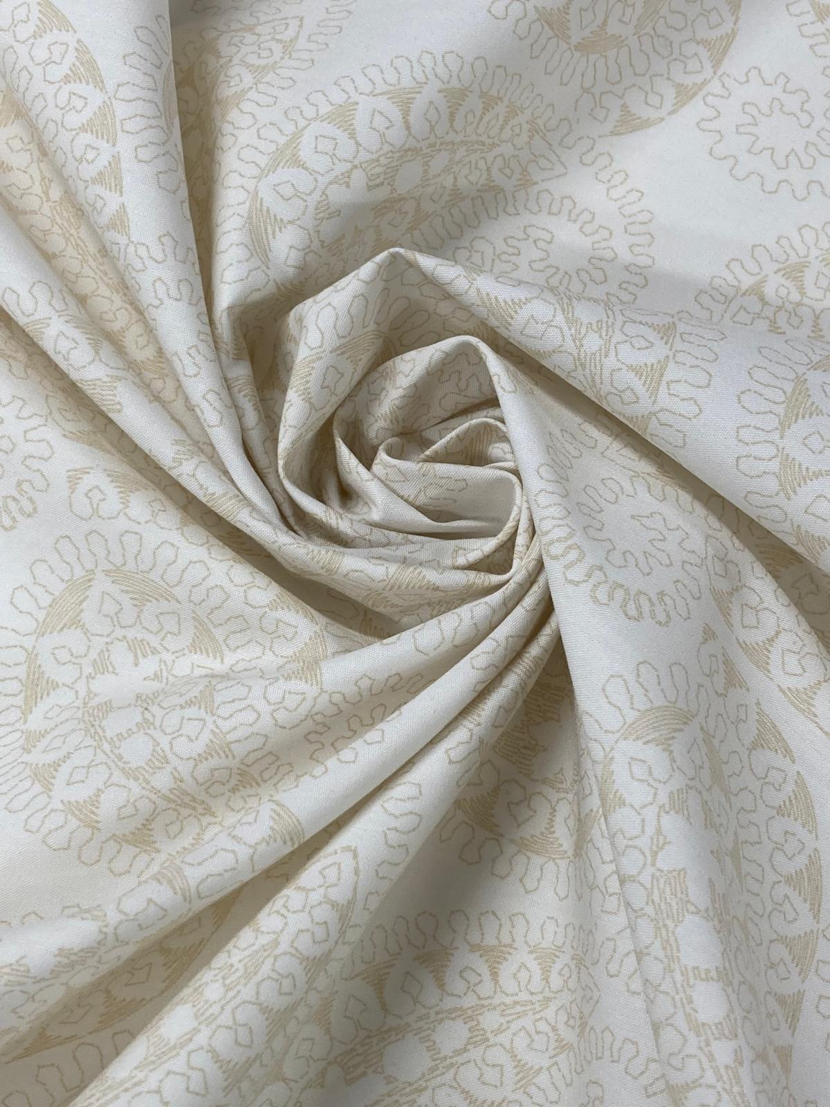 Popelín Flamenca cachemir beige