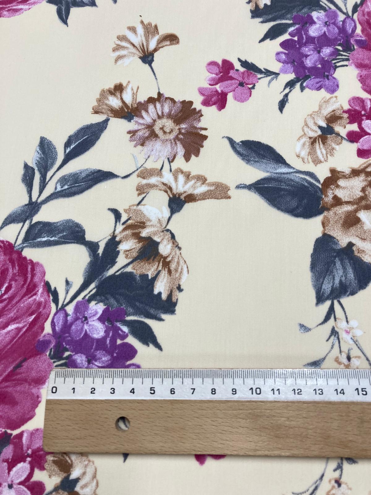 Popelín flamenca Flor Macarena