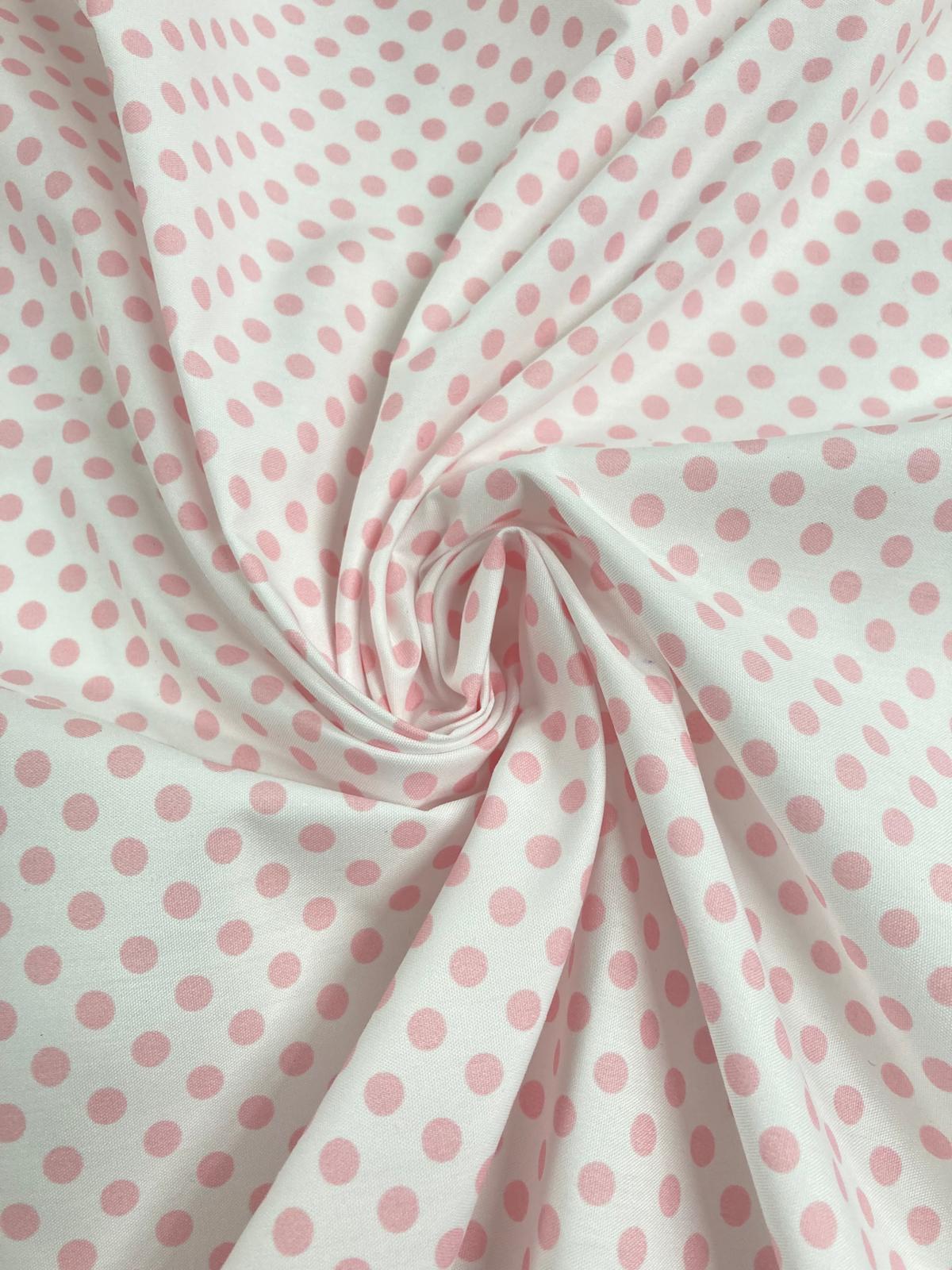 Popelín Flamenca blanco l.rosa