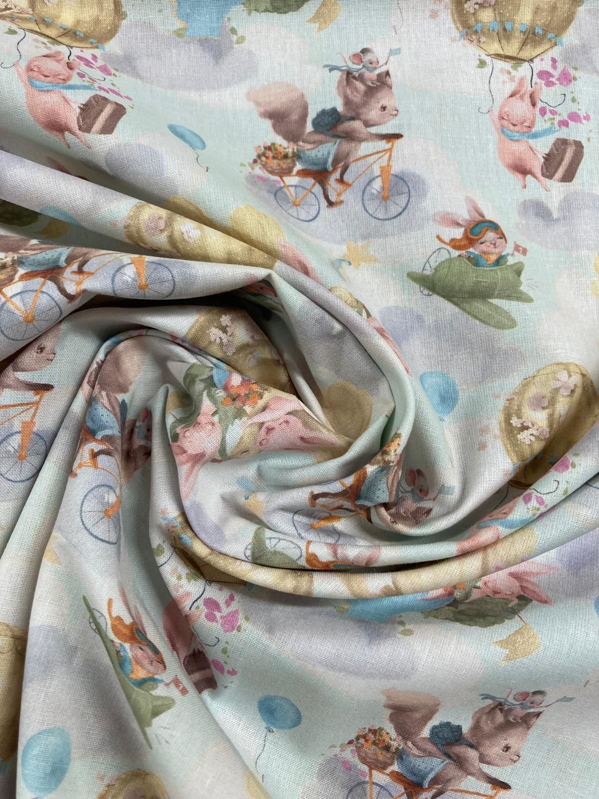 Algodón animalitos pastel