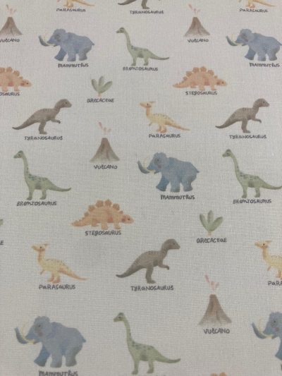 Algodón dinosaurios volcán