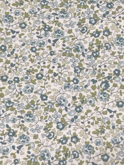 Algodon flores Fleur celeste