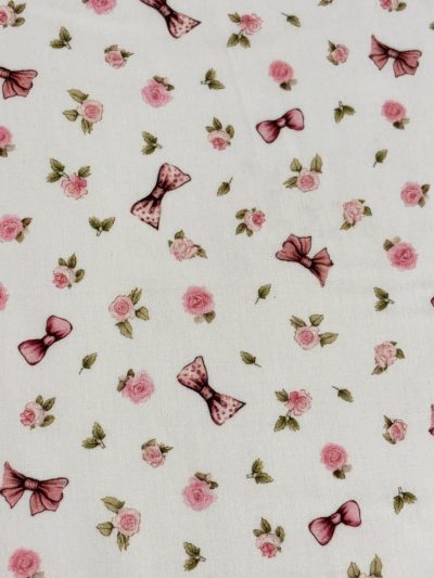 Algodón Lazos flores