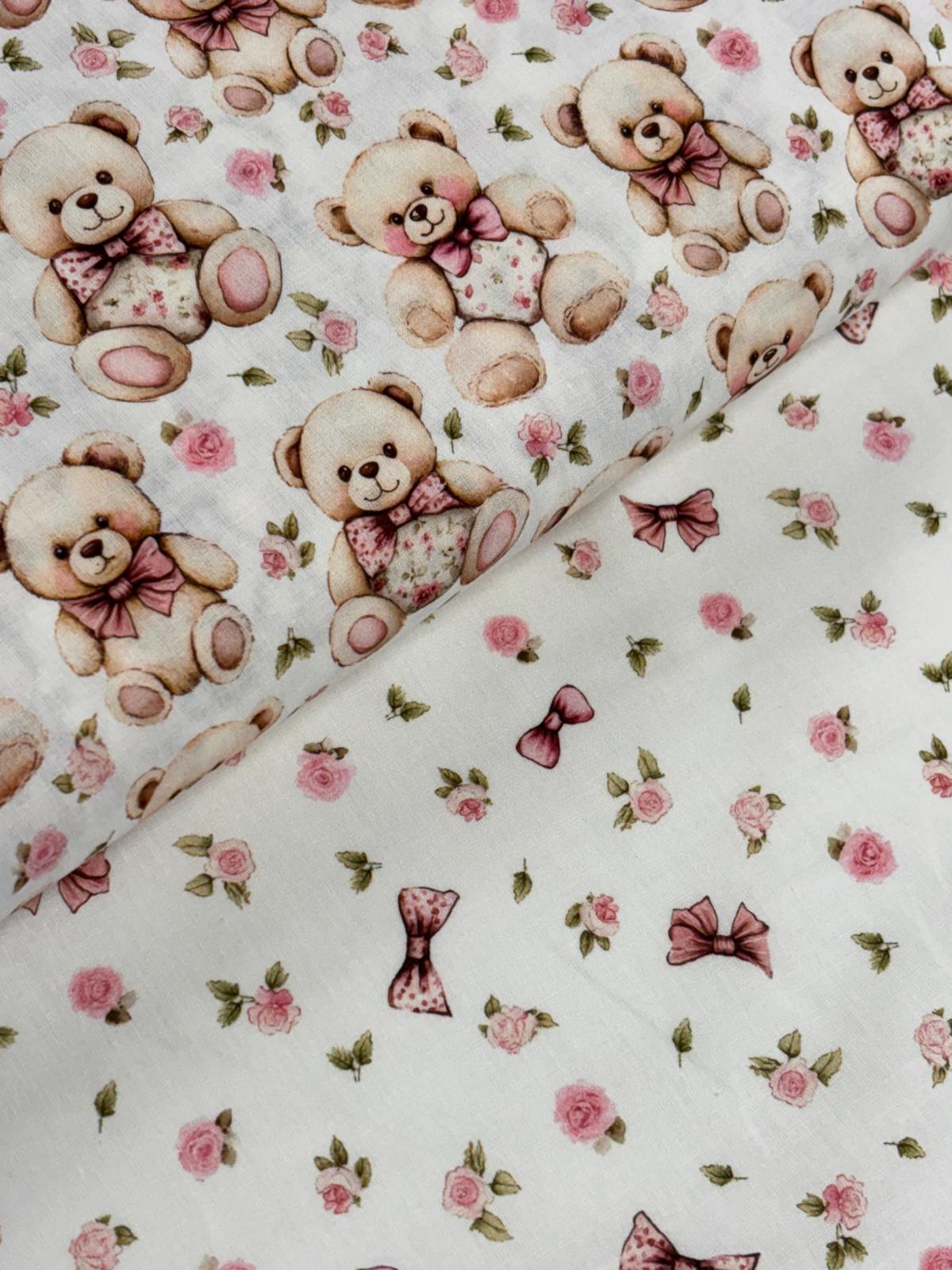 Algodón Lazos flores