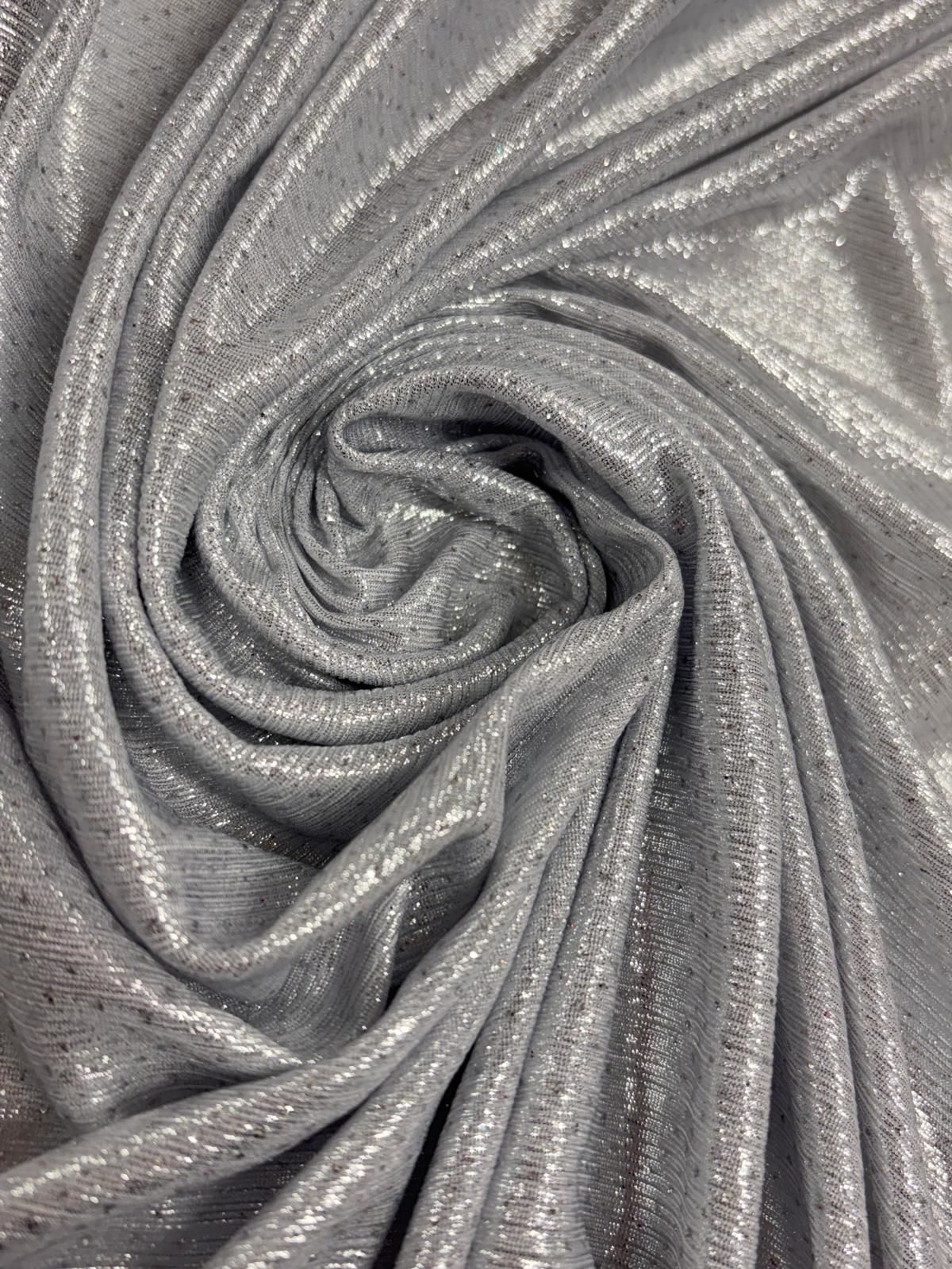 Lycra glitter plata