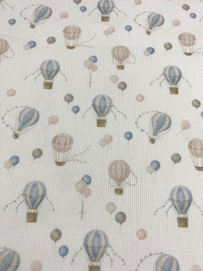 Piqué globos celeste