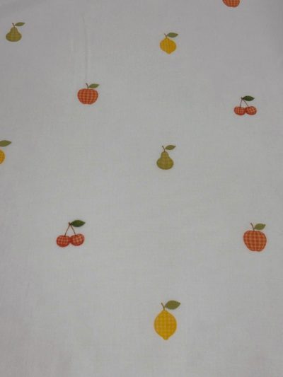 Visillo etamín Frutas cuadros